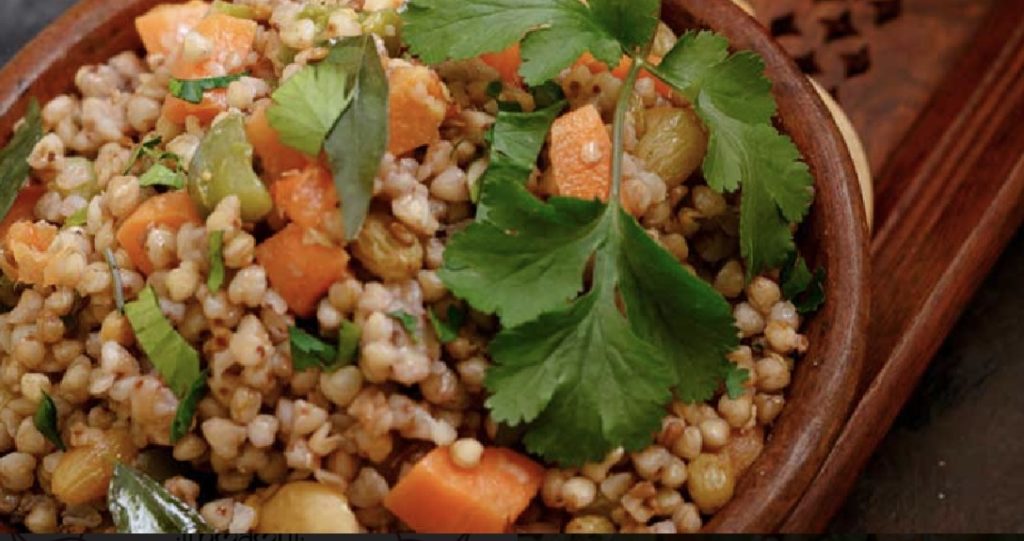 Buckwheat and Sweet Potato Upma