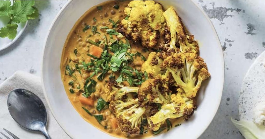 Roasted Cauliflower Curry