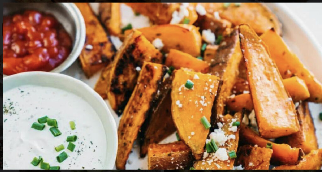 Sweet Potato Feta Slices